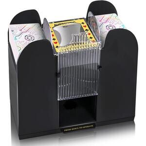 6 Decks Automatic Card Shuffler, Battery-Operated for Card Games